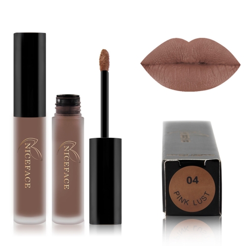 

Lip Gloss Nude Matte Liquid Lipstick Waterproof Long Lasting Moisturizing Lip Makeup Cosmetics(04)