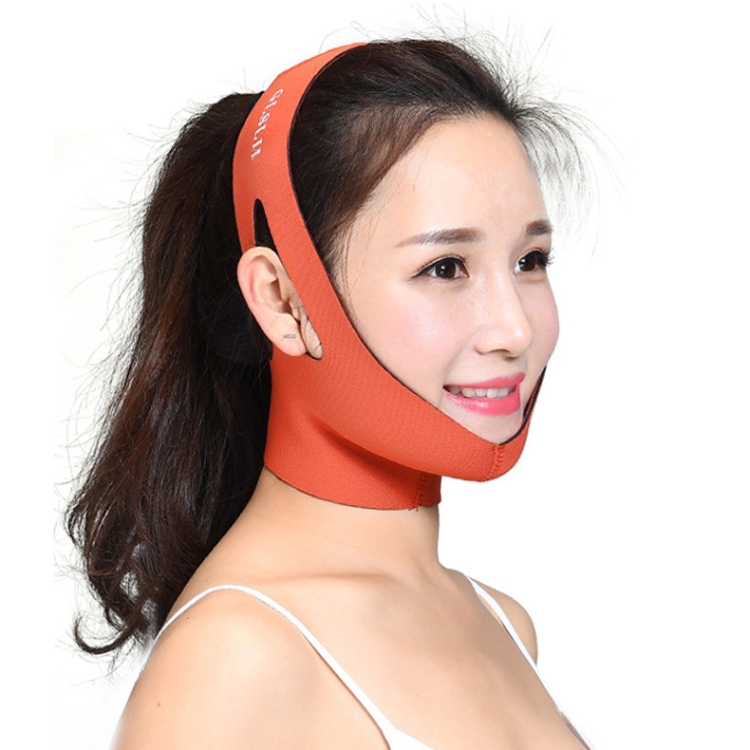 

2 PCS Female Facial Care Lifting Firming Bandage(Orange)
