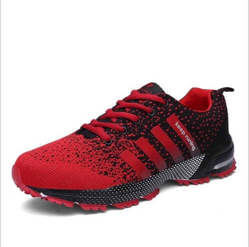 

Outdoor Antiskid Breathable Trekking Hunting Tourism Mountain Sneakers Casual Shoes, Shoe Size:37(Black and Red)