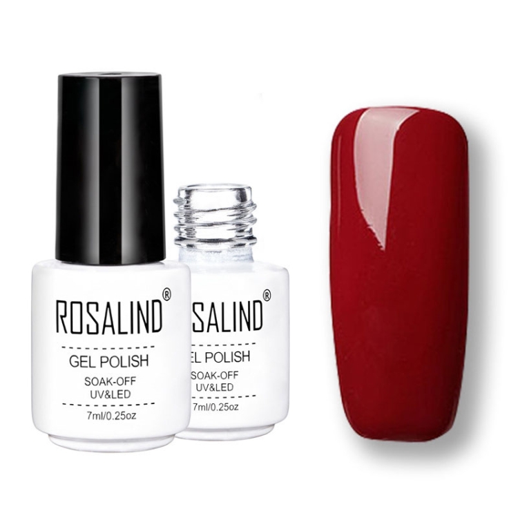 

ROSALIND Gel Polish Set UV Semi Permanent Primer Top Coat Poly Gel Varnish Nail Art Manicure Gel, Capacity: 7ml 2603