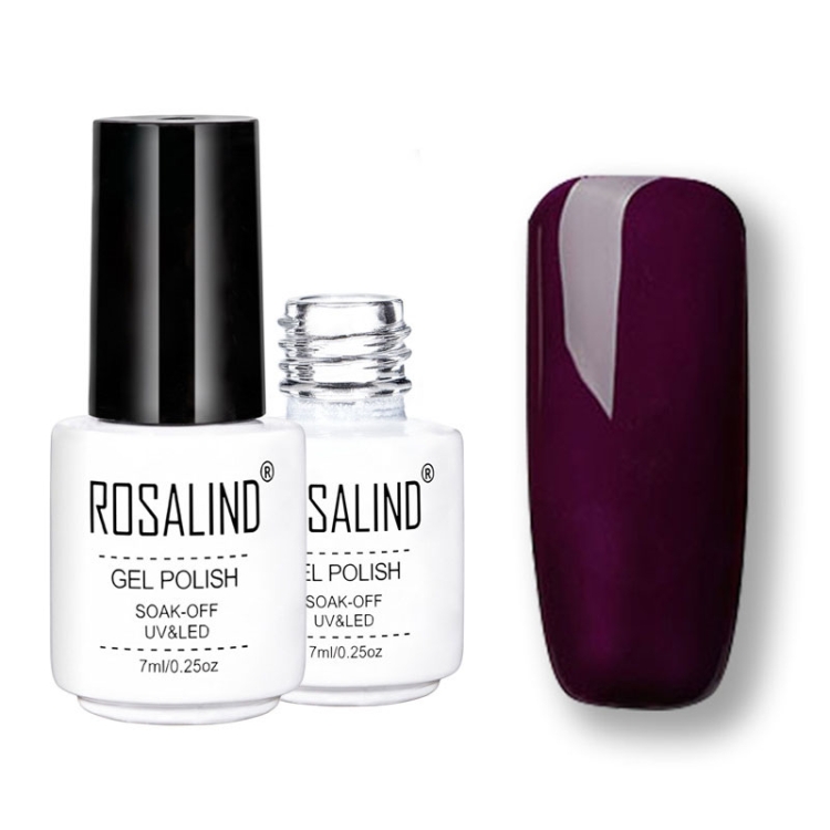 

ROSALIND Gel Polish Set UV Semi Permanent Primer Top Coat Poly Gel Varnish Nail Art Manicure Gel, Capacity: 7ml 2611