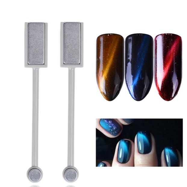 

Manicure Tool Double-headed Cat-Eye Magnet Stick 3D Magic Effect Round-Headed Square Head Nail Art Magnet