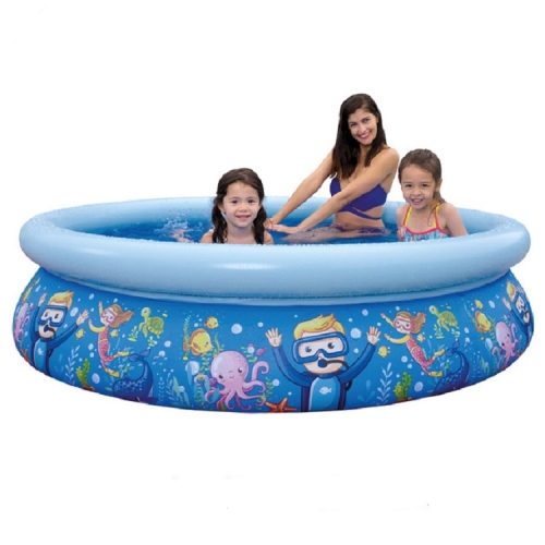 

Household Children Inflatable Thicken Cartoon Swimming Pool, Style:Underwater World Pool