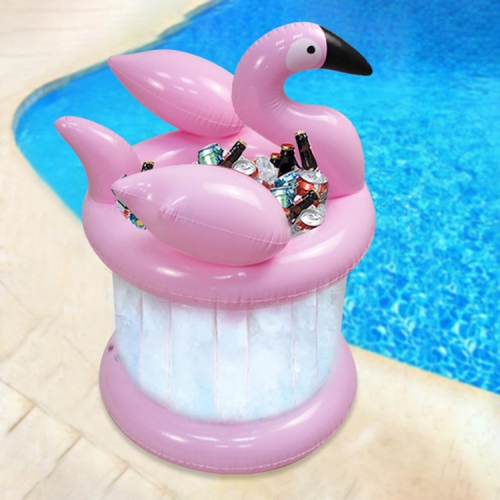 

PVC Inflatable Flamingo Shape Water Coaster Drink Cup Holder Ice Bucket