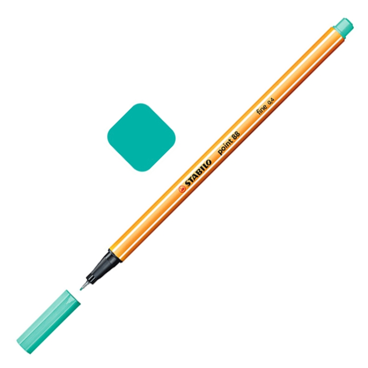 

0.4mm Marker Pen Slim Plastic Hook Line Pen Watercolor Sketch Drawing School Art Supplies( Ice green)