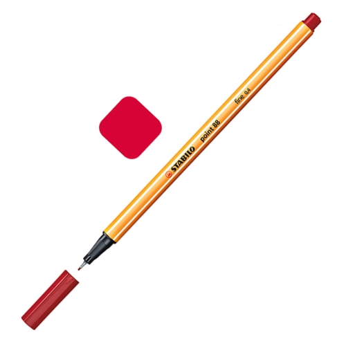

0.4mm Marker Pen Slim Plastic Hook Line Pen Watercolor Sketch Drawing School Art Supplies( Dark red)