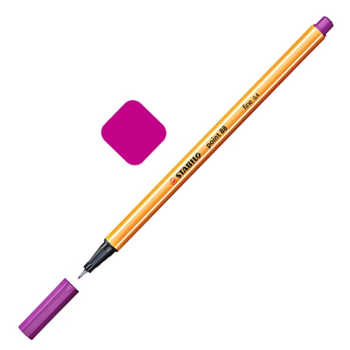 

0.4mm Marker Pen Slim Plastic Hook Line Pen Watercolor Sketch Drawing School Art Supplies( Violet)