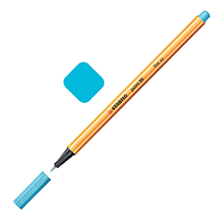 

0.4mm Marker Pen Slim Plastic Hook Line Pen Watercolor Sketch Drawing School Art Supplies(Sky bkue)