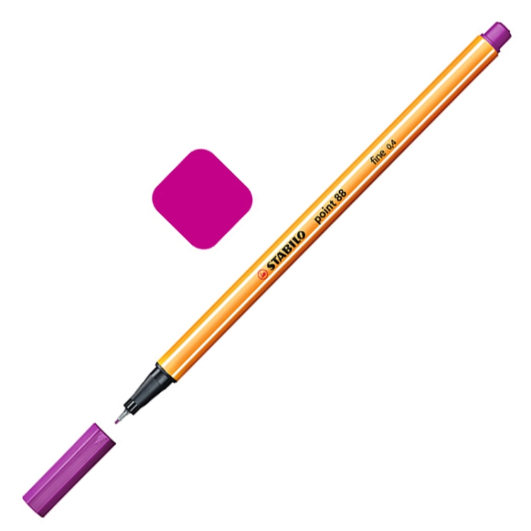 

0.4mm Marker Pen Slim Plastic Hook Line Pen Watercolor Sketch Drawing School Art Supplies(Purple)