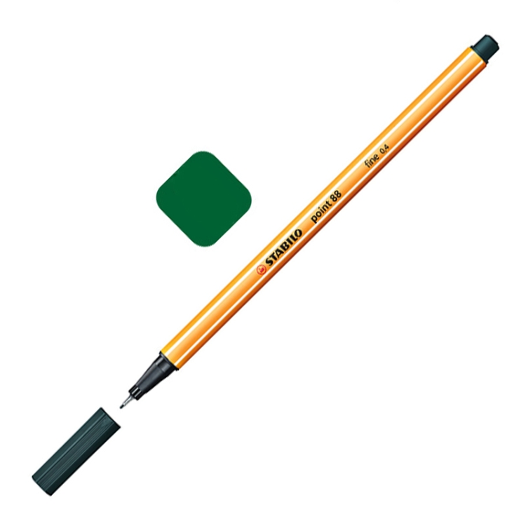 

0.4mm Marker Pen Slim Plastic Hook Line Pen Watercolor Sketch Drawing School Art Supplies( Olive green)