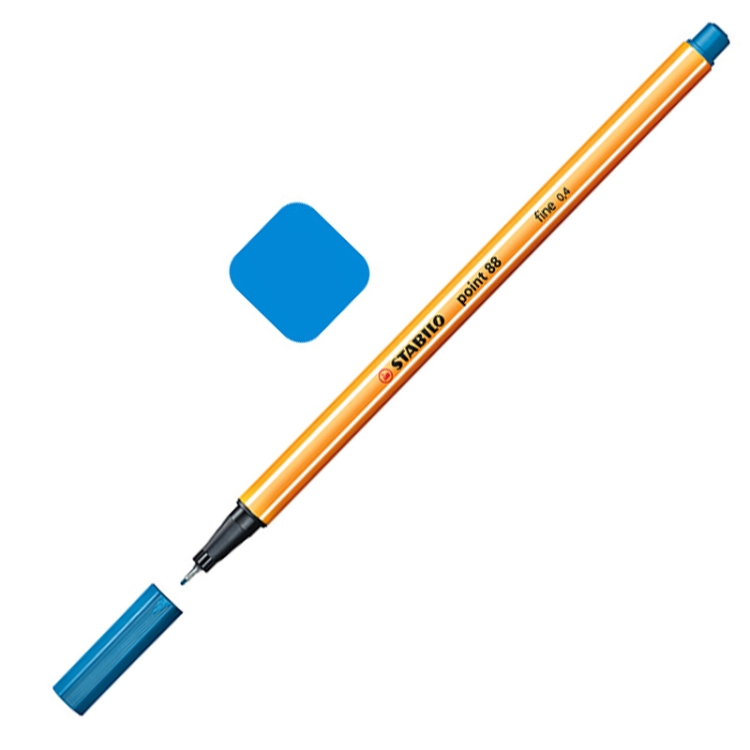 

0.4mm Marker Pen Slim Plastic Hook Line Pen Watercolor Sketch Drawing School Art Supplies( Sea blue)