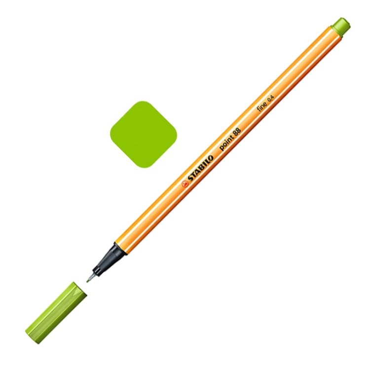 

0.4mm Marker Pen Slim Plastic Hook Line Pen Watercolor Sketch Drawing School Art Supplies( Apple green)
