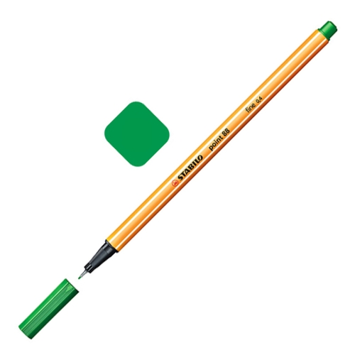 

0.4mm Marker Pen Slim Plastic Hook Line Pen Watercolor Sketch Drawing School Art Supplies(Green)