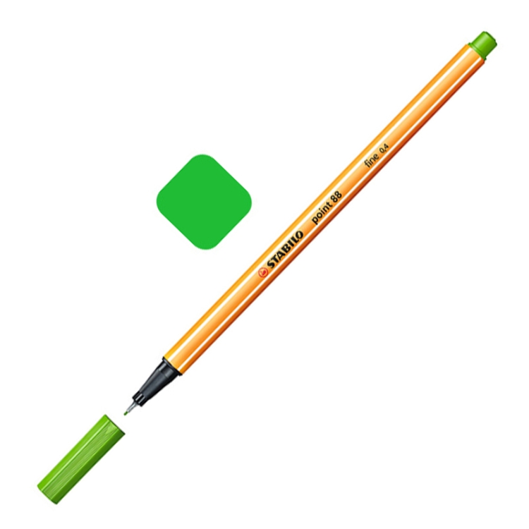 

0.4mm Marker Pen Slim Plastic Hook Line Pen Watercolor Sketch Drawing School Art Supplies( Leaf green)