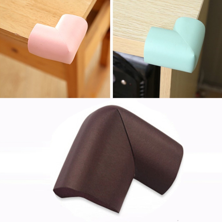 

8 PCS 55 x 55mm Children Protection Corner Soft Table Desk Children Safety Corner Baby Safety Edge Guards(brown)