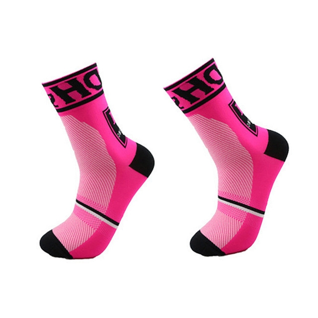 

Man Cycling Sport Sock Protect Feet Breathable Wicking Cycling socks Bicycles Running Socks, Size:S(Pink)