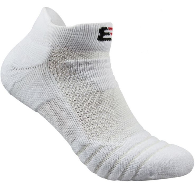 

3 Pairs Men Outdoor Running Basketball Socks Boat Socks(White)