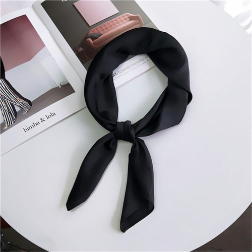 small black silk scarf