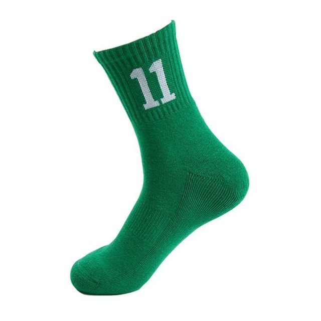 

5 Pairs Basketball Team Socks Air permeability Thickening Socks Sweating Odor Proof Friction Proof Socks，Random Color Delivery(Green 11)