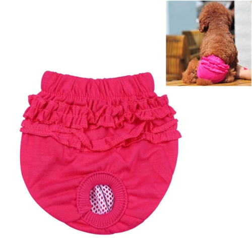 

Pet Dog Panty Brief Sanitary Pants Clothing Pet Supplies, Size:L(Rose Red)