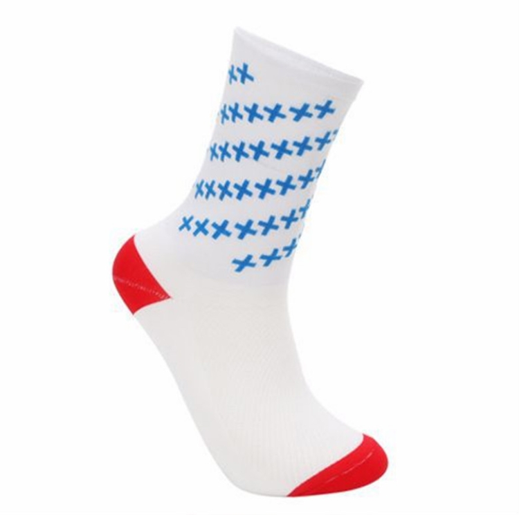 

Cycling Socks Men Women Road Bicycle Socks Outdoor Racing Breathable Basketball Football Socks(White)