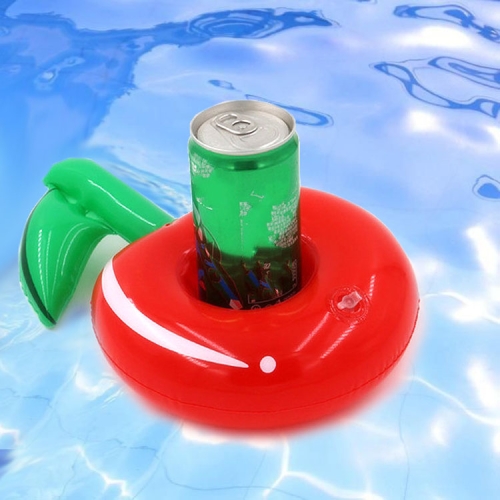 

10 PCS Cherry Inflatable Coaster Water Floating Drink Cup Holder