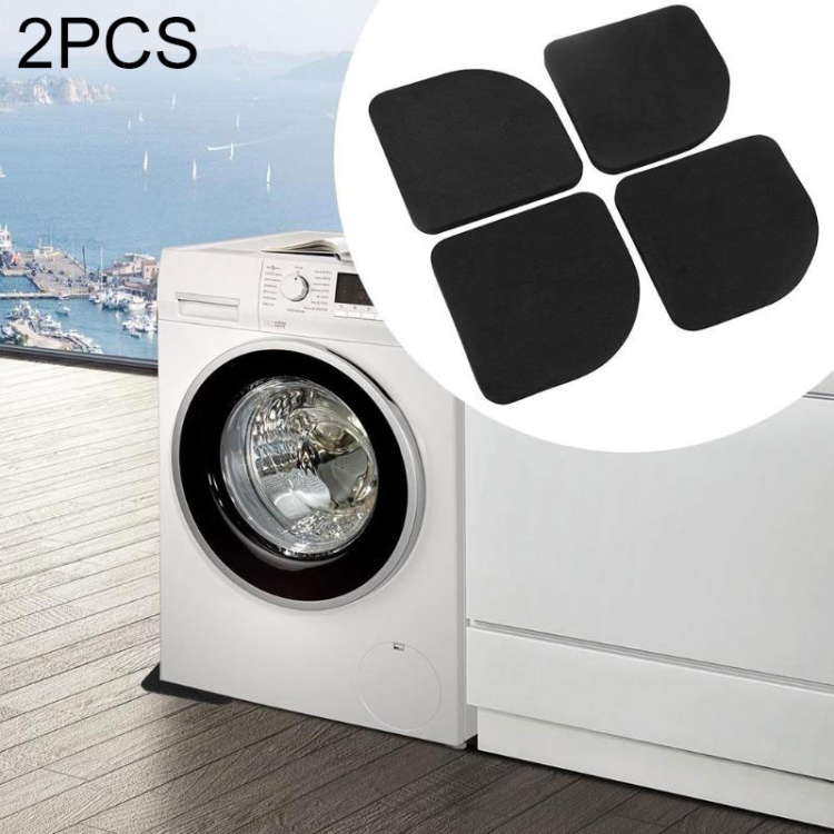 

2 PCS 4 in 1 case Washing Machine Anti Vibration Pad Shock Proof Non Slip