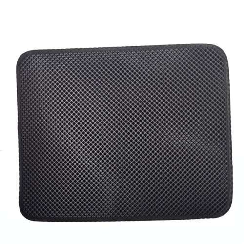 

Waterproof Pet Cat Litter Mat EVA Double Layer Cat Litter Trapping Pets Mat Pad Bottom Non-slip Pet Litter Cat Mat, Size:L(Black)