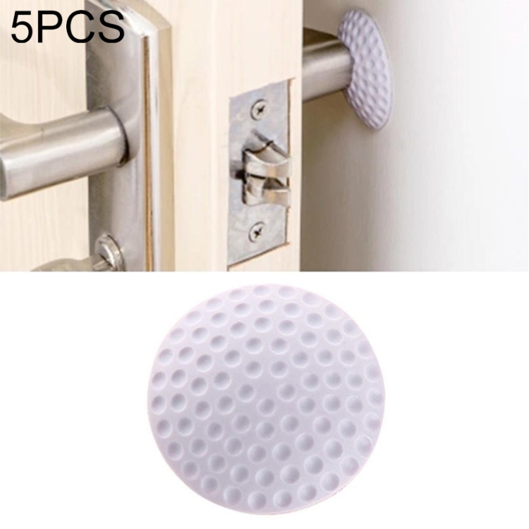 

5 PCS Furniture Accessories Crash Pad Doorknob Back Wall Protector Savor Shockproof Pad(Purple)