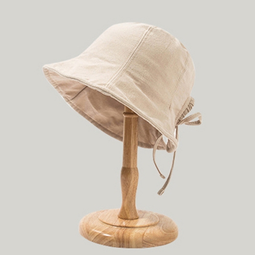 

Back Bow Tie Fisherman Hat Summer All-Match Sunshade Tie Basin Hat, Colour: Beige(Free Size)