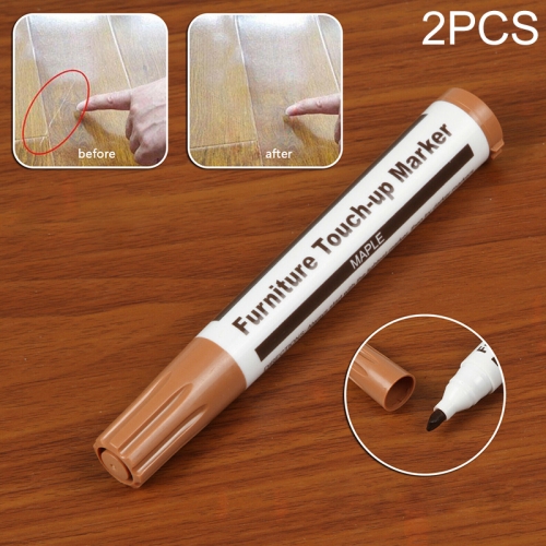 

2 PCS Furniture Scratch Filler Repair Marker Pen, Size: 13.3x2cm(Maple)