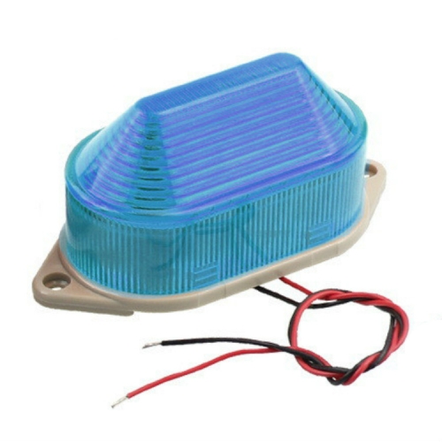 

DC12V Led Mini Strobe Signal Warning Light Silent Warning Light(Blue)