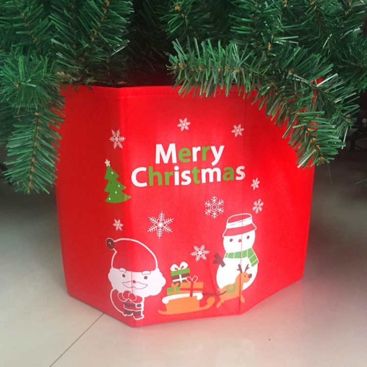 

2 PCS Christmas Tree Bottom Decorations Non-Woven Christmas Tree Foot Box(Snowman Elderly)