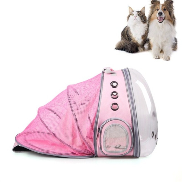 

Pet Expandable Space Capsule Backpack Foldable Cat Bag, Specification: 33x66x44cm(Pink)