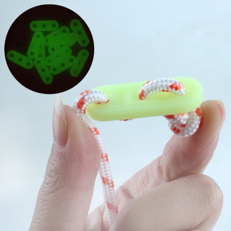 

10 PCS Outdoor Tent Wind Rope Buckle Camping Luminous Buckle Awning Adjustment Buckle, Random Color Delivery