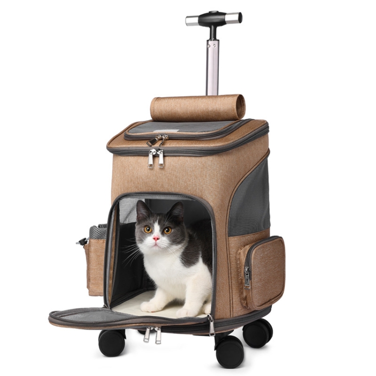 

Folding Trolley Pet Backpack Travel Pet Carrier Bag