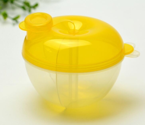 

5 PCS Baby Milk Powder Formula Dispenser Food Container Storage Feeding Box 3 Layer Leakproof Travel Storage Box for Kids Toddler(Yellow)
