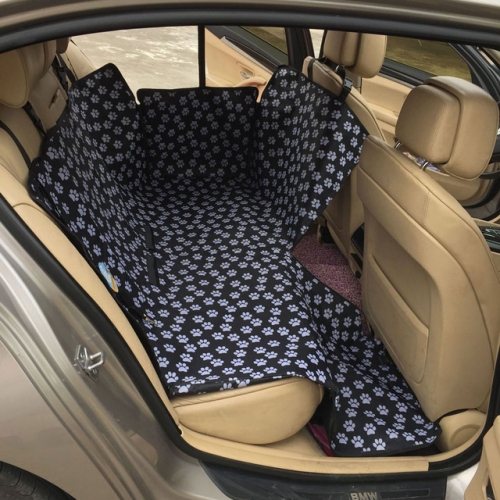

Waterproof Rear Back Pet Dog Car Seat Cover Mats Hammock Protector With Safety Belt, Size:130x150x38cm(Black)