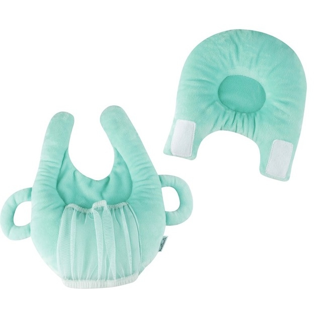 

Infant Baby Bottle Rack Free Hand Bottle Holder Cotton Baby Milk Bottle Feeding Learning Nursing Pillow Cushion(Blue)