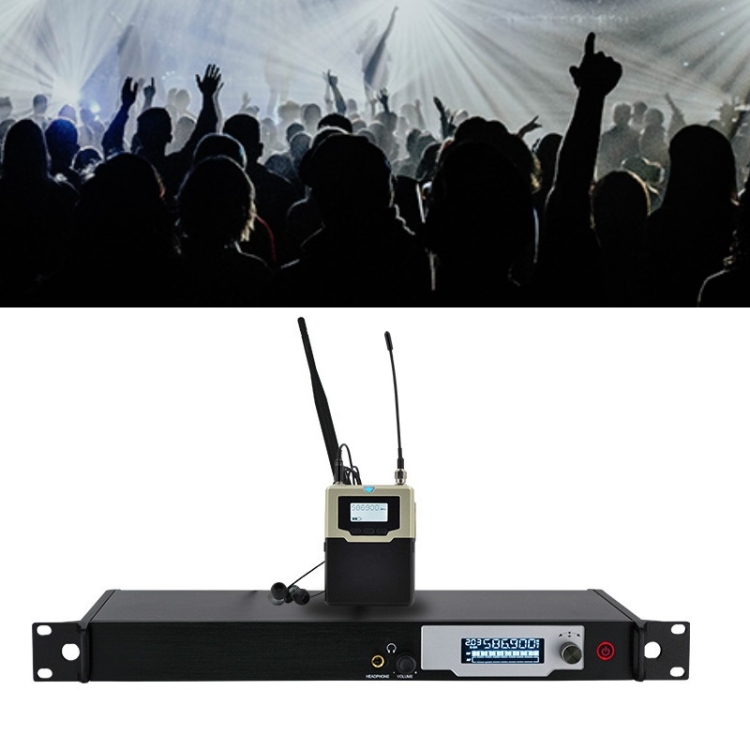 

Professional Ear-Back Stage Performance Singer Rehearsal In-Ear Wireless Monitoring System, Colour: BS-9200