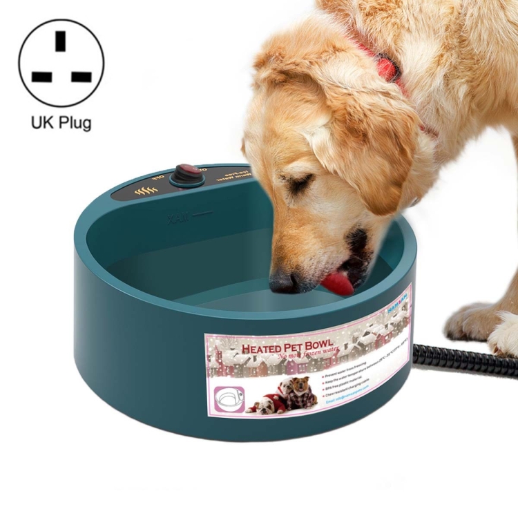 

Pet Heating Bowl Cat And Dog Food Tray Automatic Constant Temperature And Heat Preservation Water Bowl, Plug Type:UK Plug 220-230V