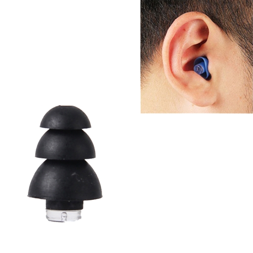 

Anti-Noise Sleep Earplugs Silicone Soundproof Earplugs Industrial Noise Cancelling Silent Earplugs(Black)