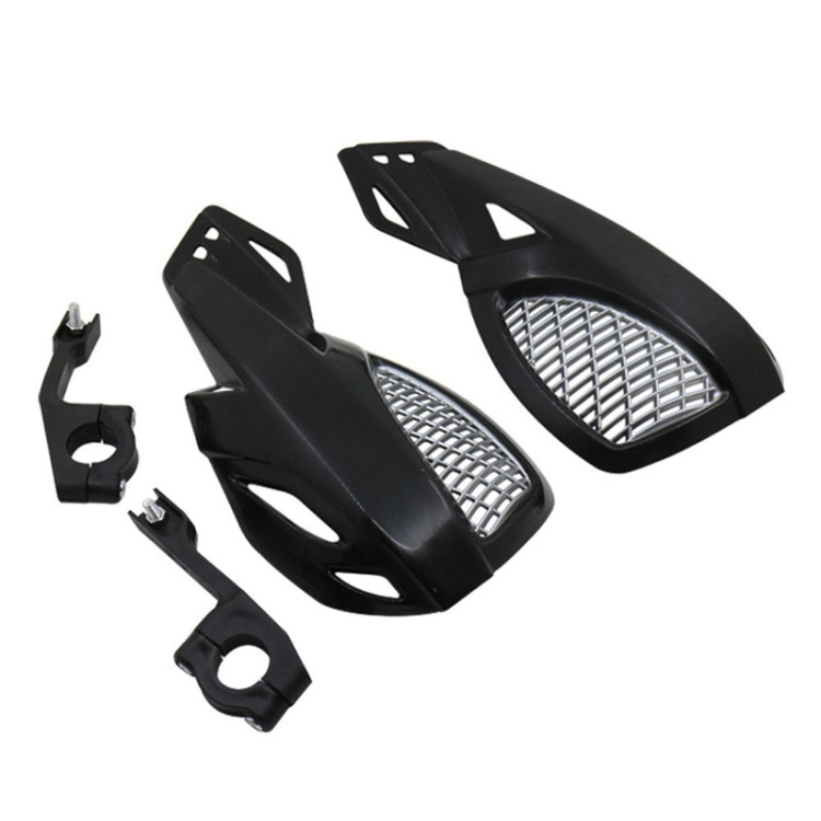 

24CM Motorcycle Handguard Hand Guard Protector for Kawasaki Suzuki Honda Yamaha Moto Dirt Bike ATVS With Mount Kit(Black)