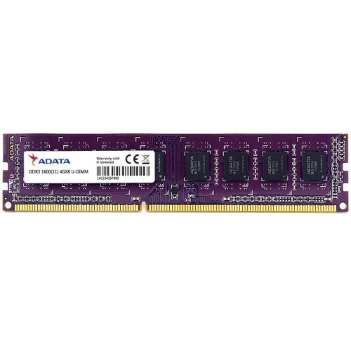 

ADATA DDR3 1600MHz 4GB Desktop Computer Memory Module, Random Narrow and Wide Version Delivery, Memory Capacity: 4GB