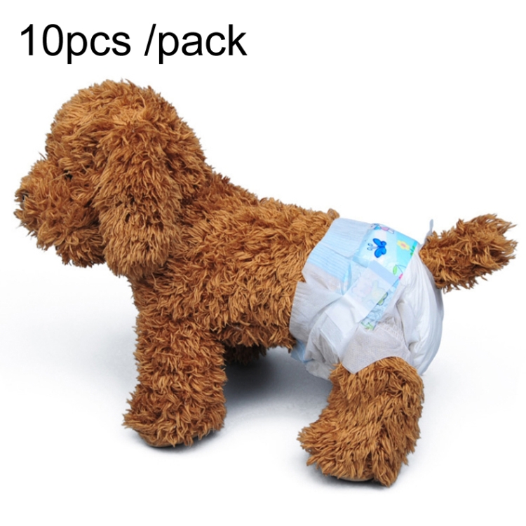 

2 Packs/20 Pcs Pet Diapers For Dogs Pet Physiological Pants, Random Color Delivery, Size:XL