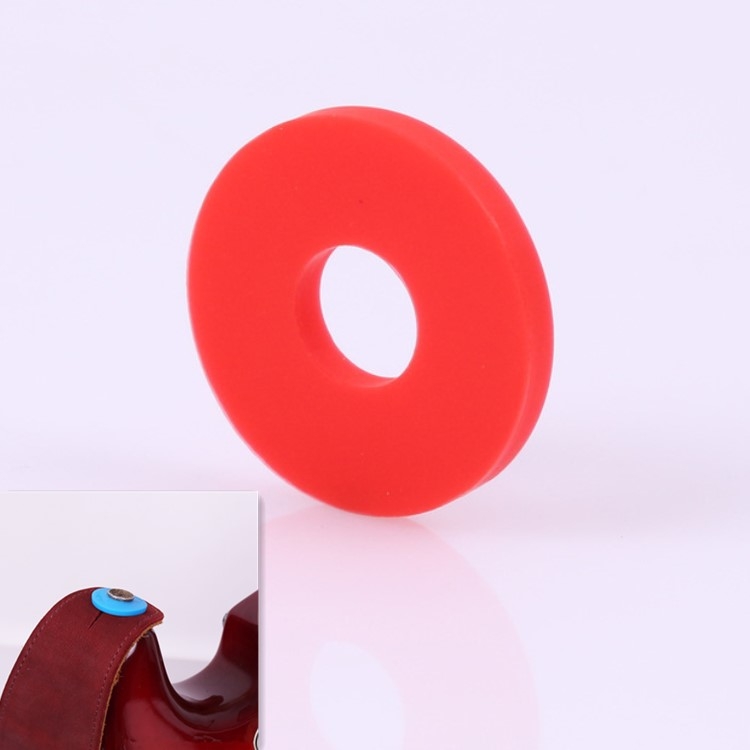 

10 PCS No Word Version Silicone Guitar Strap Buckle Tail Stud(Red)