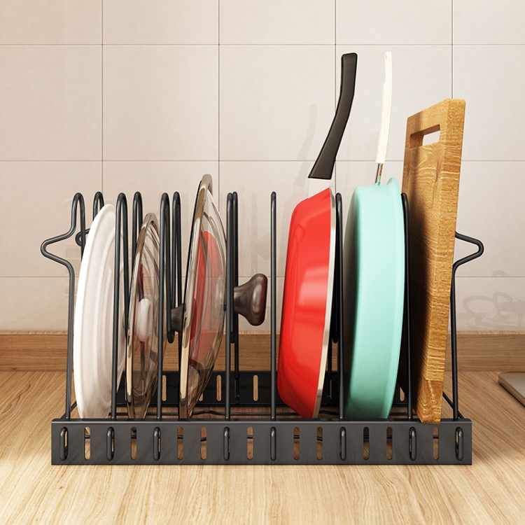 

Kitchen Pot Cover Cutting Board Shelf Multifunctional Shelf Storage Supplies