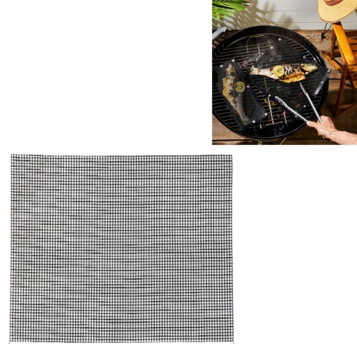 

3 PCS Non-Stick Grid Sheet Teflon Barbecue Mat Grill Grid Mat, Size:30x40 cm(Black)