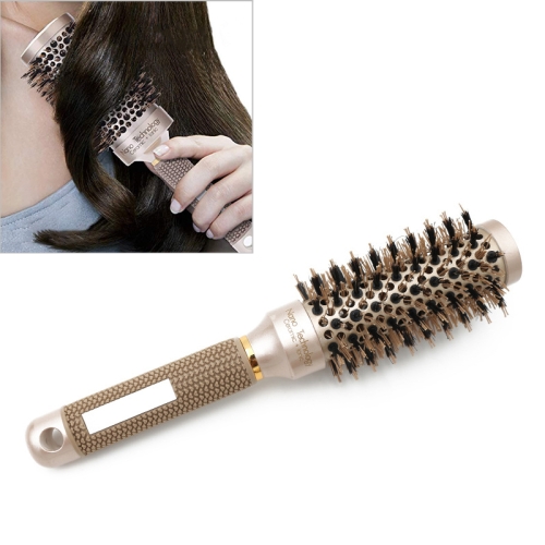 

Ceramic Aluminium Hair Comb Round Brush with Nylon Bristle Professional Barber Styling Hair Brush(32mm)