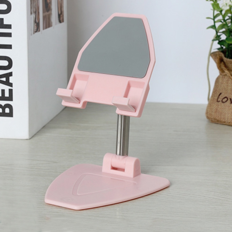 

4 PCS WLF-ZMZJ Foldable Telescopic Desktop Mobile Phone Stand Ipad Tablet Universal Portable Stand(Pink)